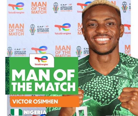 Osimhen man of the match in Nigeria-Costa D’Avorio