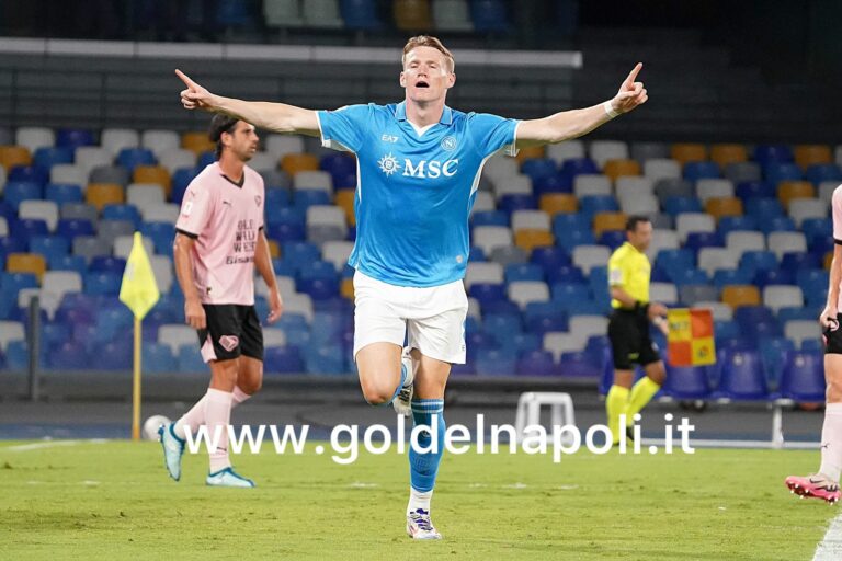 Big… McTominay si presenta, gol lampo per il 5 a 0 al Palermo