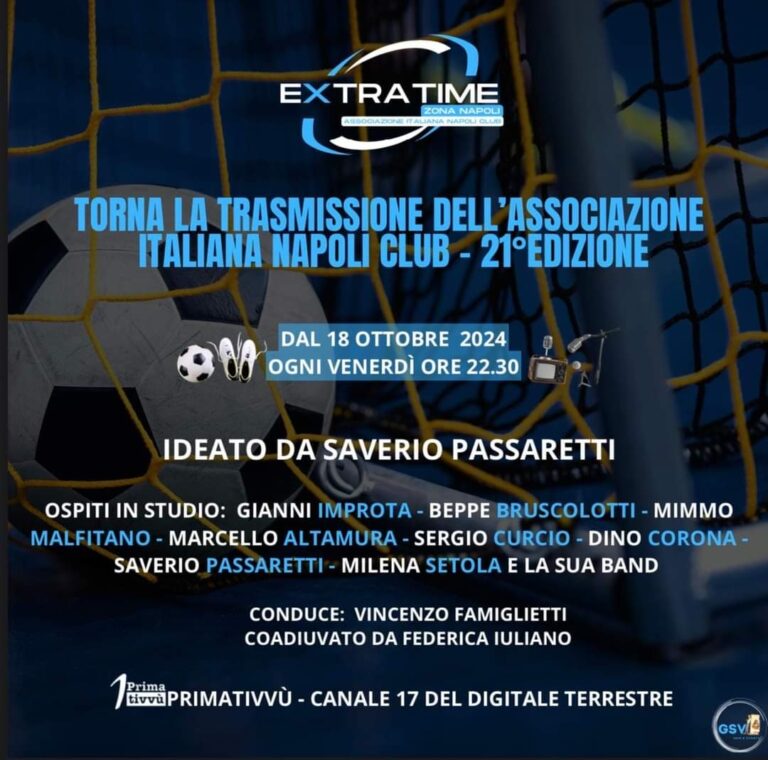 Torna la trasmissione dell’Associazione Italiana Napoli Club