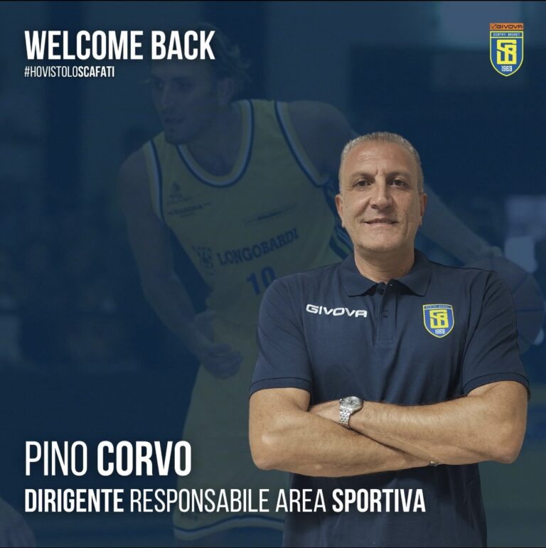 Givova Scafati Basket, Giuseppe Corvo nuovo dirigente responsabile dell’area sportiva scafatese