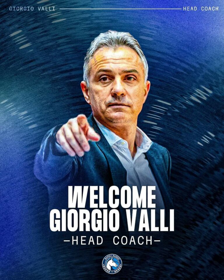 Giorgio Valli è il coach del Napoli Basket