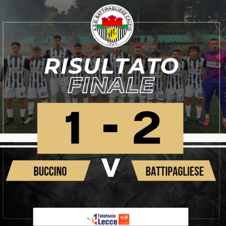 Battipagliese, cuore e carattere: vittoria di platino a Buccino