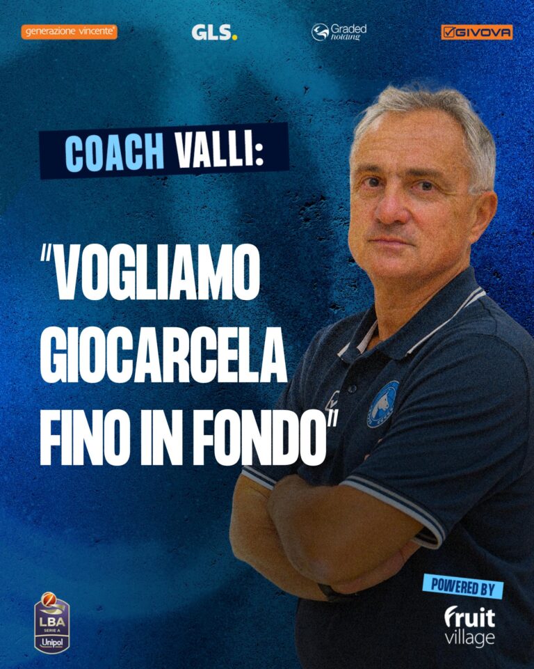 Virtus Bologna – Napoli Basket, Valli: “Vogliamo giocarcela fino in fondo”