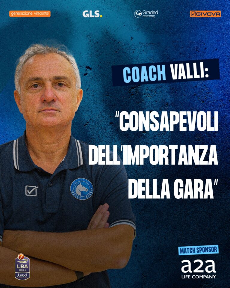 Napoli Basket, Valli: “Consapevoli dell’importanza della gara”