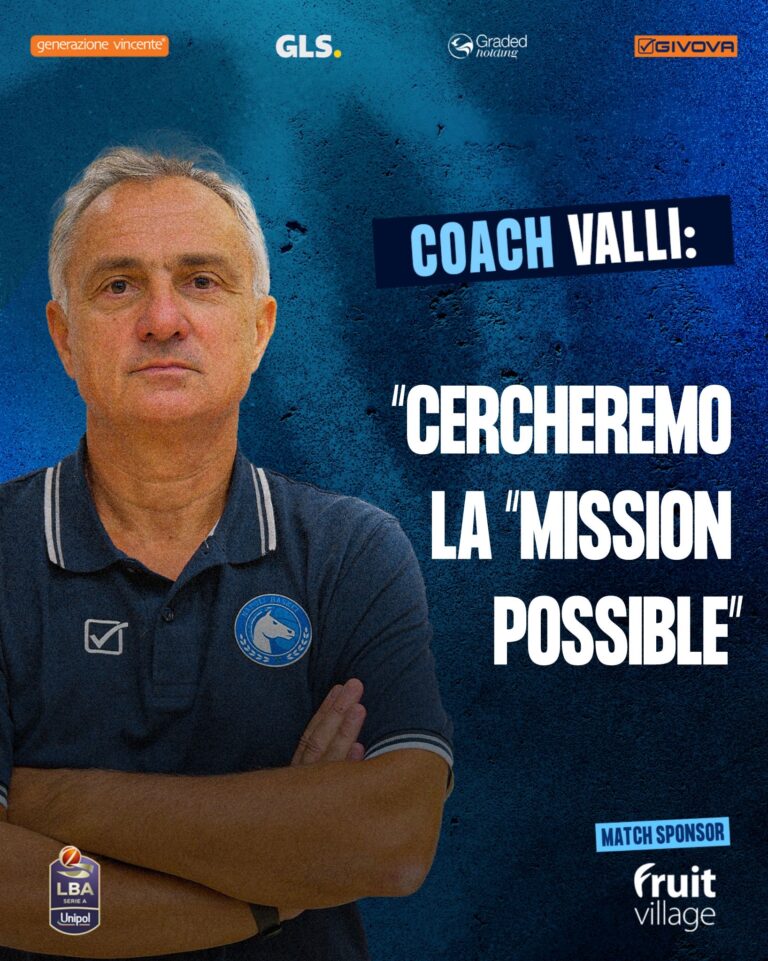 Napoli basket, Valli: “Cercheremo la “mission possible”