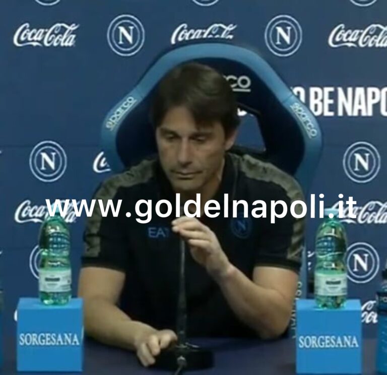 VIDEO- La conferenza stampa di Conte in vista di Napoli-Udinese